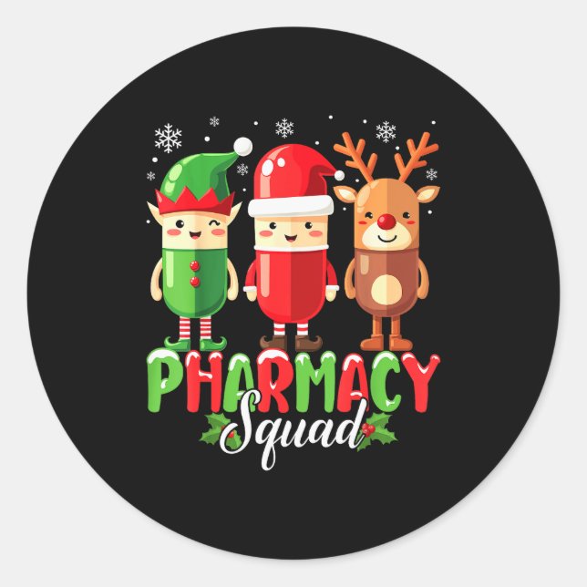 Adesivo Pharmacy Squad Christmas Costume Funny Lls Pharmac (Frente)