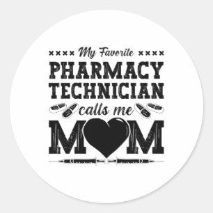 Adesivo Pharmacy Technician Me Chama Mãe Farmacêutica Gift