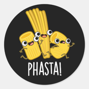 Adesivo Phasta Funny Fast Pasta Pun Dark BG