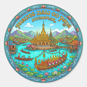 Adesivo Phaung Daw Oo Paya Myanmar