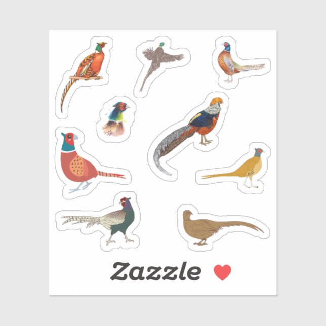 Adesivo Pheasant Stickers (Folha)