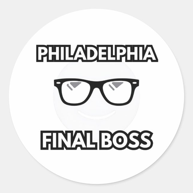 Adesivo Philadelphia Chefe Final Emoji Legal (Frente)