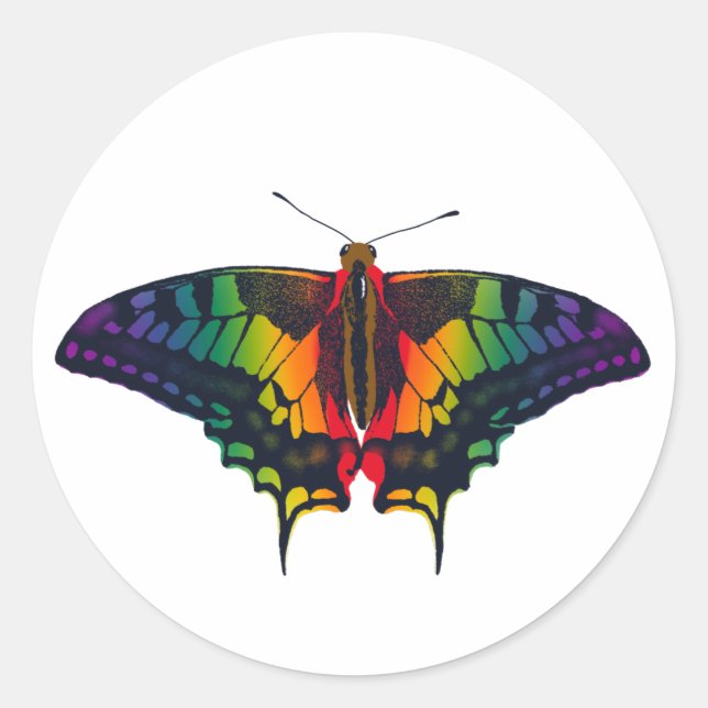 Adesivo Philadelphia Rainbow Prim Flag Swallowtail (Frente)