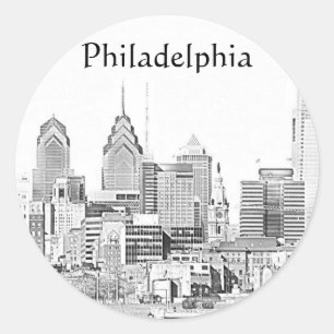 Adesivo Philadelphia Sketch Sticker
