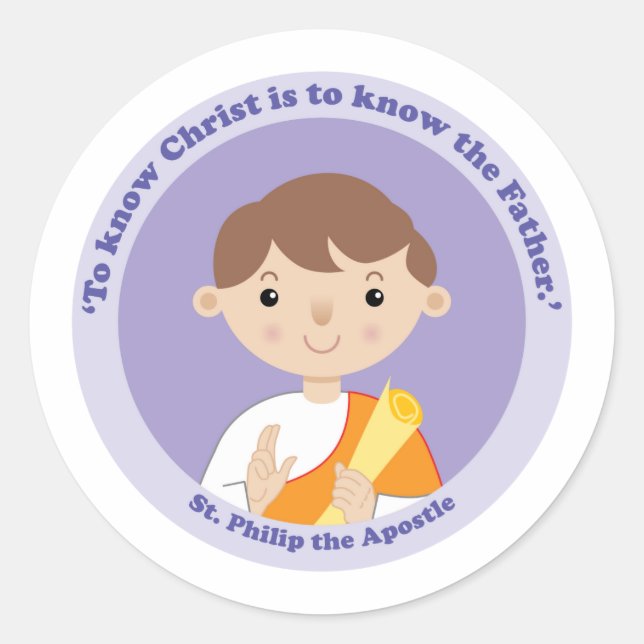 Adesivo Philip, o Apóstolo (Frente)