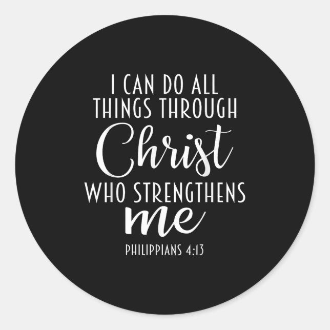 Adesivo Philipans 4_13 Jesus _ I Can Do All Things Through (Frente)