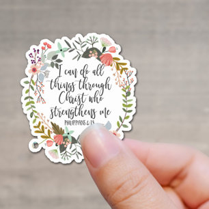 Adesivo Philippians 4:13 - Scripture Verse