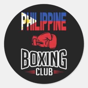 Adesivo Philippine Flag Boxing Club Filipino Pinoy