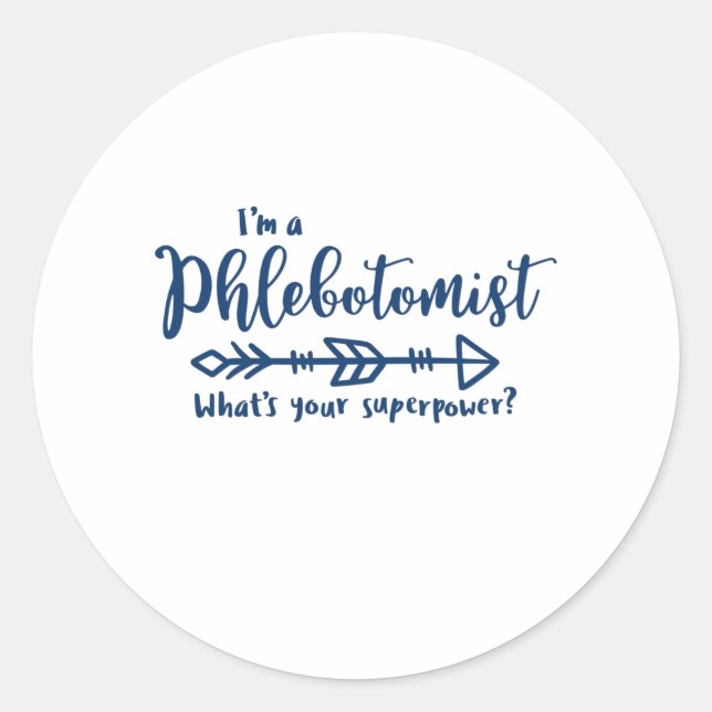 Adesivo Phlebotomist, flebotomia, tecnologia de laboratóri (Frente)