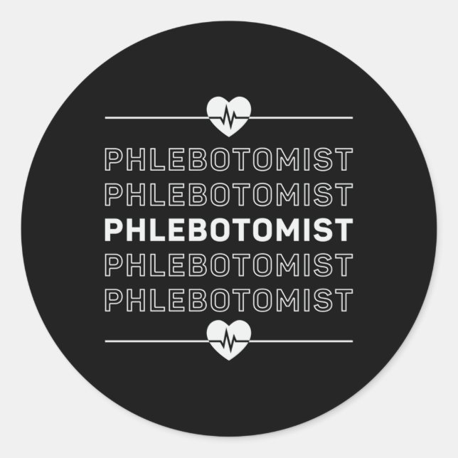 Adesivo Phlebotomist Phlebotomy Nurse Médico Presente Médi (Frente)