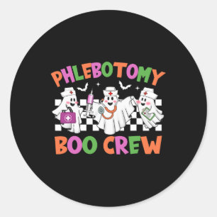 Adesivo Phlebotomy Boo Crew Phlebotomist Figurume de Hallo