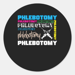 Adesivo Phlebotomy Phlehotomist - Seringa Sanguínea Enferm