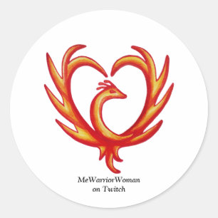 Adesivo Phoenix Heart, MeWarriorWoman no Twitch