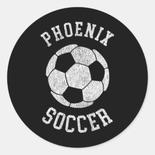 Adesivo Phoenix Soccer Retro Distressed 90's Vintage