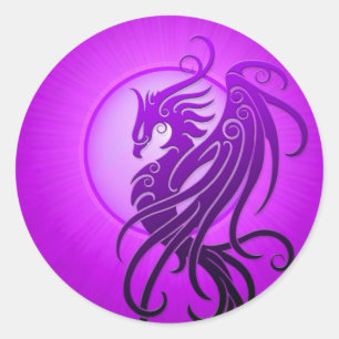 Adesivo Phoenix tribal roxo
