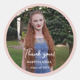 Adesivo Photo Graduation Thank You 