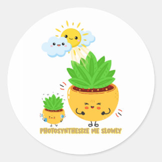 Adesivo Photosynthesize Me Slowly | Cute Plant Pun Sticker