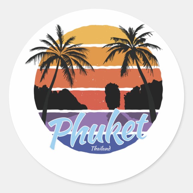 Adesivo Phuket Sticker, Phuket Tailândia (Frente)