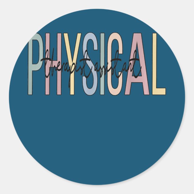 Adesivo Physical Therapist Assistant Boho PTA  (Frente)