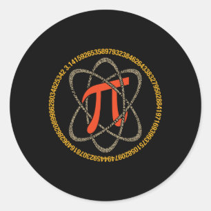 Adesivo Pi Atom - Presente Do Pi Day E Do Pon Math