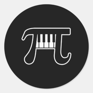 Adesivo Pi Day 3.14 Piano Funny Pi Day 3.14 Matemática