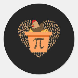 Adesivo Pi Day Chicken Pote Pi Pi Pie Math 3.14
