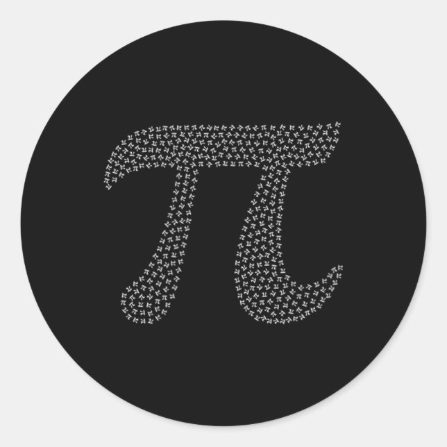 Adesivo Pi Day Cute 3.14 Mini Math Geek (Frente)