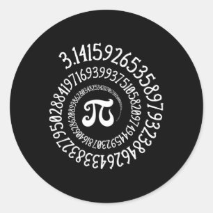 Adesivo Pi Day Funny Vintage Graphic Spiral Fórmula Math L