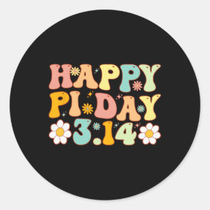 Adesivo Pi Day Groovy Math Lover 3,14 Homens De Professore