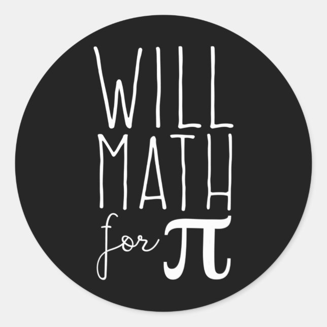 Adesivo Pi Day Março 14 Math Lover Science Funny 3,14 Pi P (Frente)