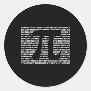 Adesivo Pi Day Math Science Engraçado Professor Dotado Men
