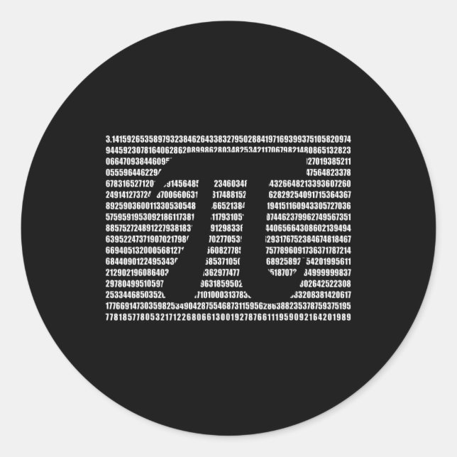 Adesivo Pi Day Math Science Engraçado Professor Dotado Men (Frente)