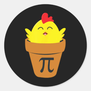 Adesivo Pi Day Math T Shirt Engraçado Pote De Frango T Shi