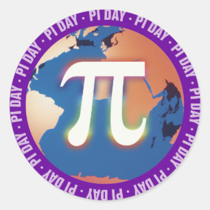 Adesivo Pi Day on Earth   matemática