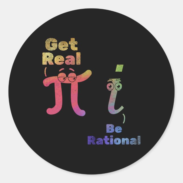 Adesivo Pi Day Pi Math Pi Símbolo Engraçado Matemática Se  (Frente)