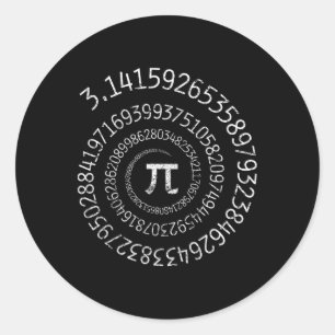 Adesivo Pi Day Shirt Spiral Pi Math Design Para Pi Day 3.1
