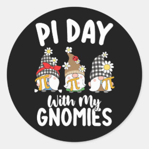 Adesivo Pi Day With My Gnomies Engraçado Matemática