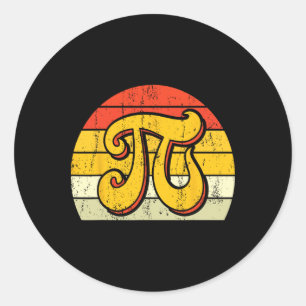 Adesivo Pi Math Science Stem Gift 3,14 Pi Day Vintage Retr
