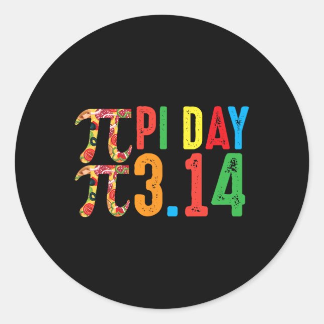 Adesivo Pi Math Science Stem Gift 3,14 Pi Dia 2 (Frente)