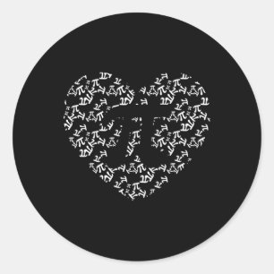 Adesivo Pi Math Teacher Pi Heart Shape Pi Day