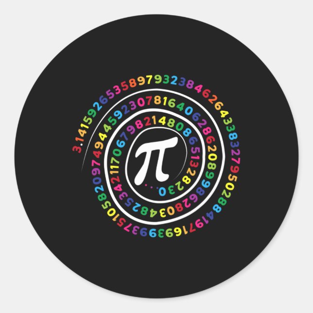 Adesivo Pi - Símbolo de Matemática Professor Pi Dia (Frente)