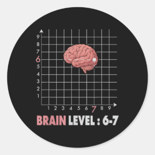 Adesivo Piada 67 Meme Matemática Seis Sete Professor Brain