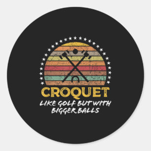 Adesivo Piada Croquet Engraçada Gráfico de Citação Grande