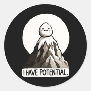 Adesivo Piada De Física - Tenho Potencial Stic Rock Mounta