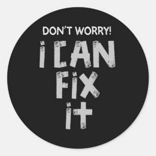 Adesivo Piada De Fita Engraçada De Duto Preguiçoso Marid