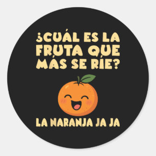 Adesivo Piada de Fruta Engraçada Maestra Escola Professora