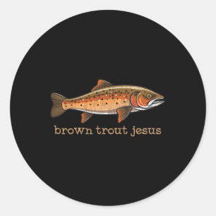 Adesivo Piada de Humor de Peixes Marrons