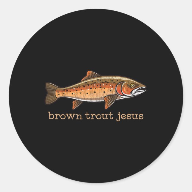 Adesivo Piada de Humor de Peixes Marrons (Frente)
