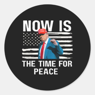 Adesivo Piada de Trump Agora é a Hora da Paz 4