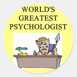 Adesivo piada do psicólogo da psicologia